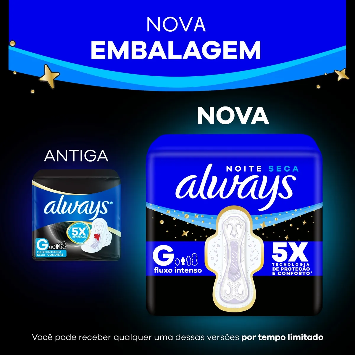 Absorvente Always Noite Seca com Abas Fluxo Intenso 16 Unidades — foto 4