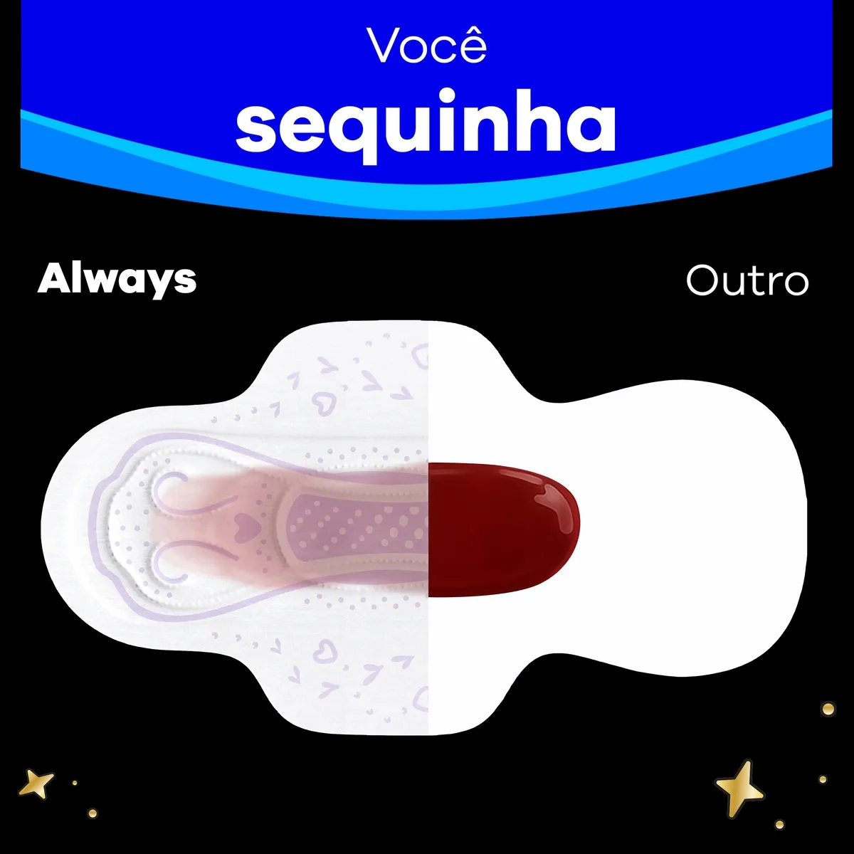 Absorvente Always Noite Seca com Abas Fluxo Intenso 8 Unidades — foto 3