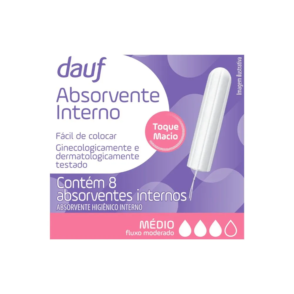 Absorvente Dauf Interno Médio 8 Unidades