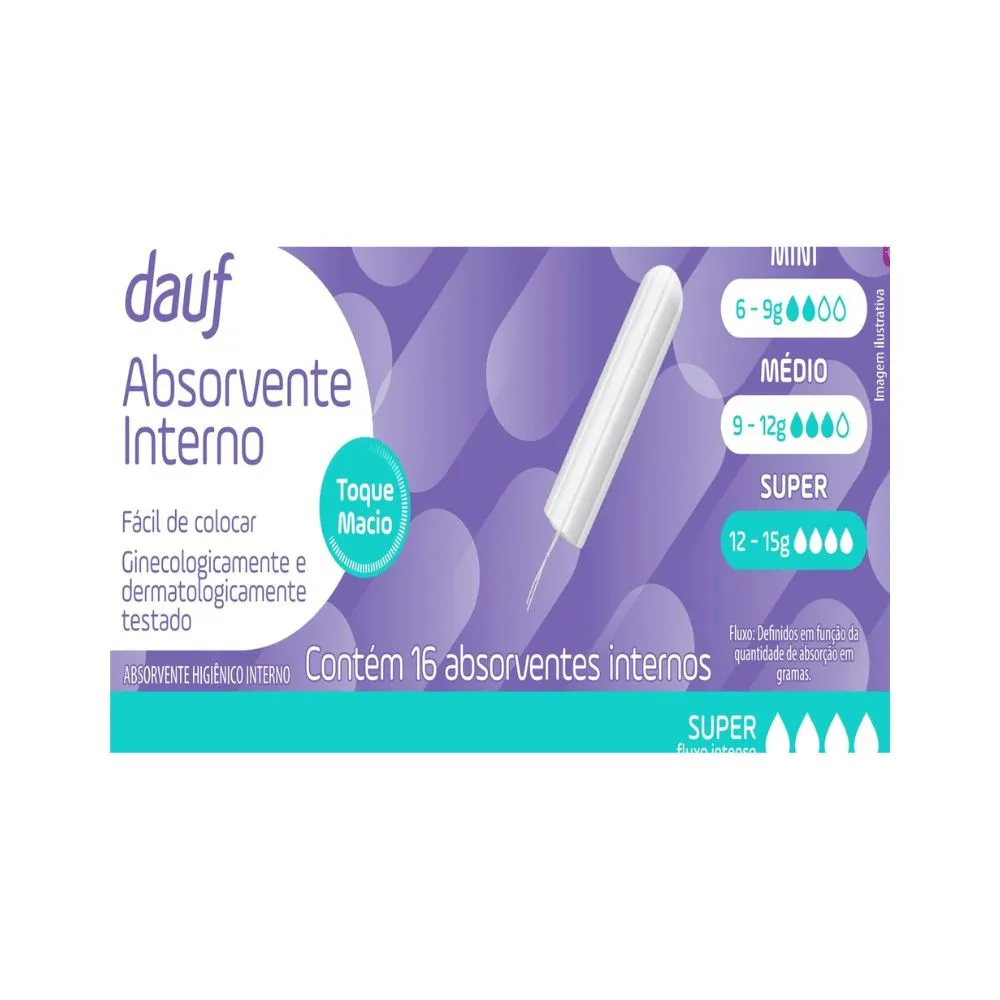 Absorvente Dauf Interno Super 16 Unidades