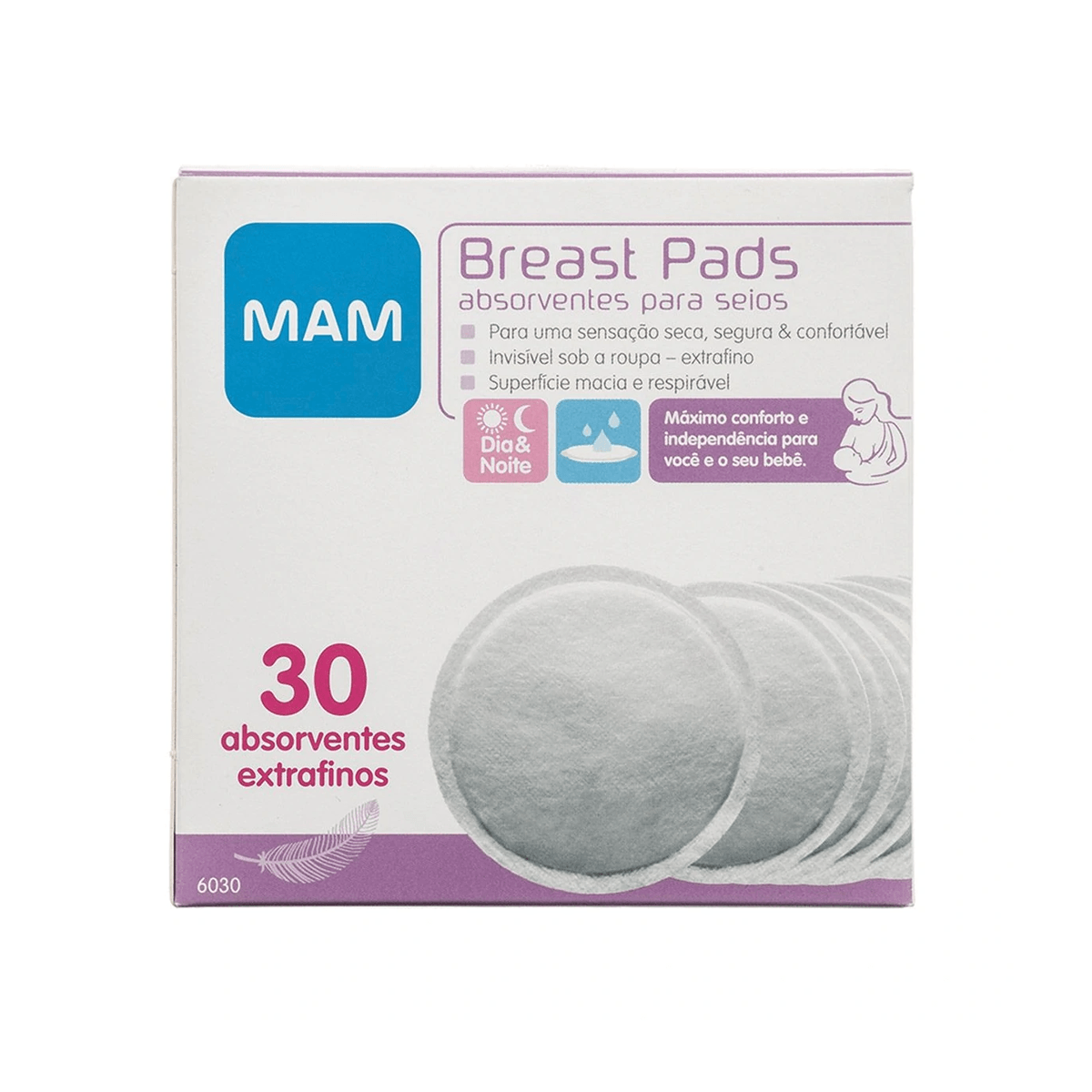 Absorvente de Seios Mam Cx c/ 30un