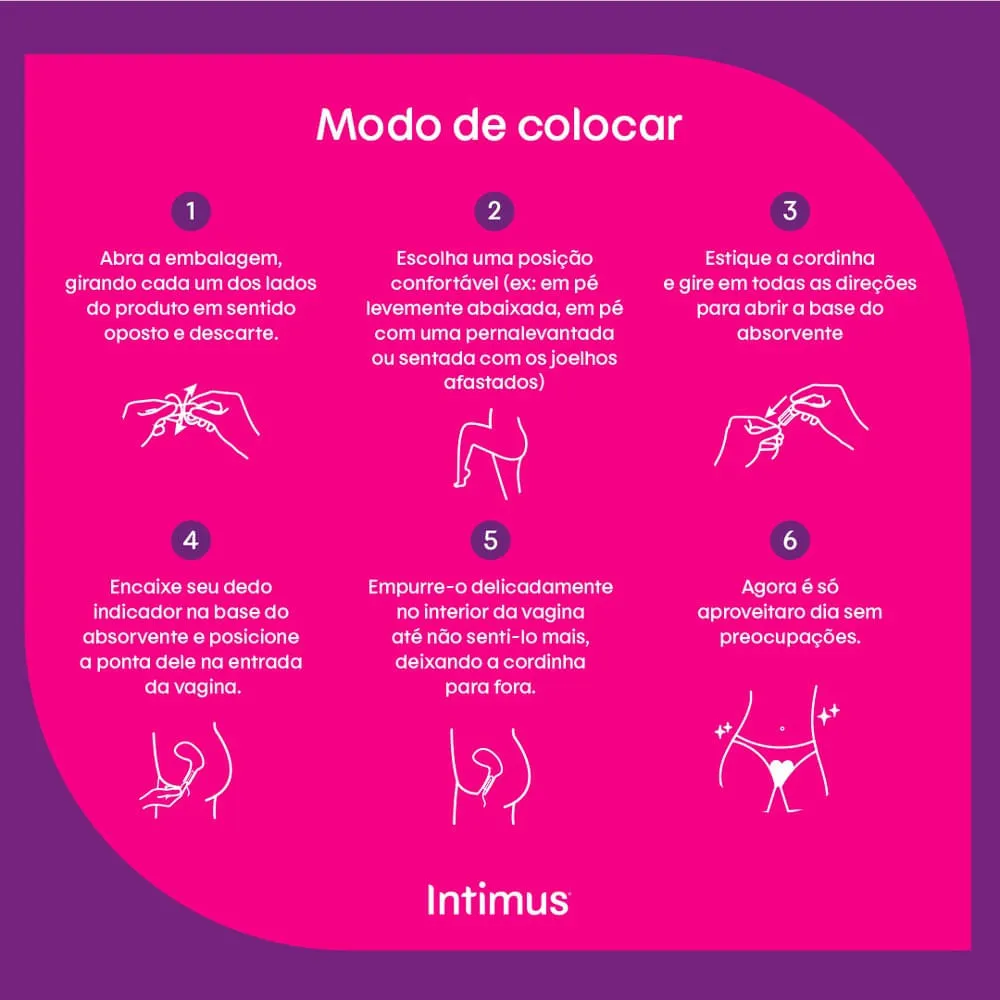 Absorvente Interno Intimus Discreto Médio 8 Unidades — foto 9