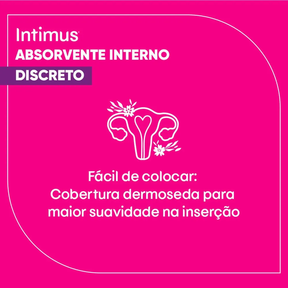 Absorvente Interno Intimus Discreto Mini 8 Unidades — foto 6
