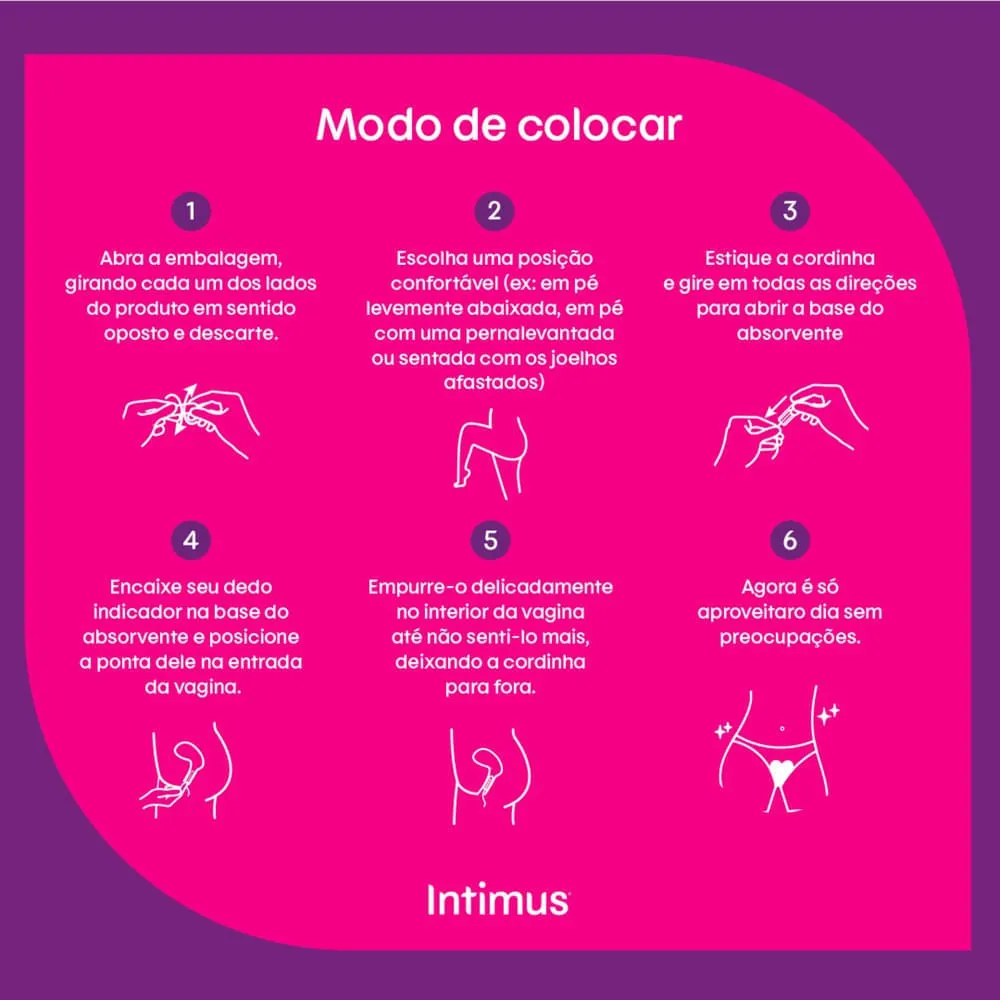 Absorvente Interno Intimus Discreto Mini 8 Unidades — foto 8