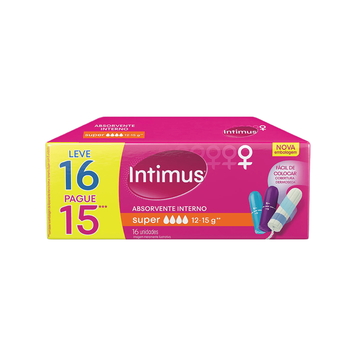Absorvente Interno Intimus Discreto Super 16 Unidades — foto 4