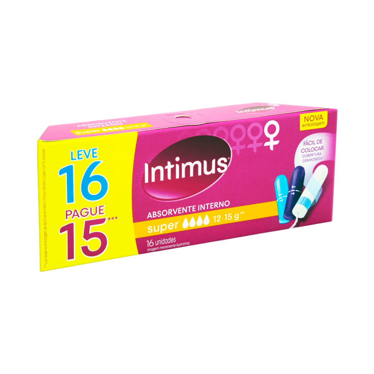 Absorvente Interno Intimus Discreto Super 16 Unidades — foto 3