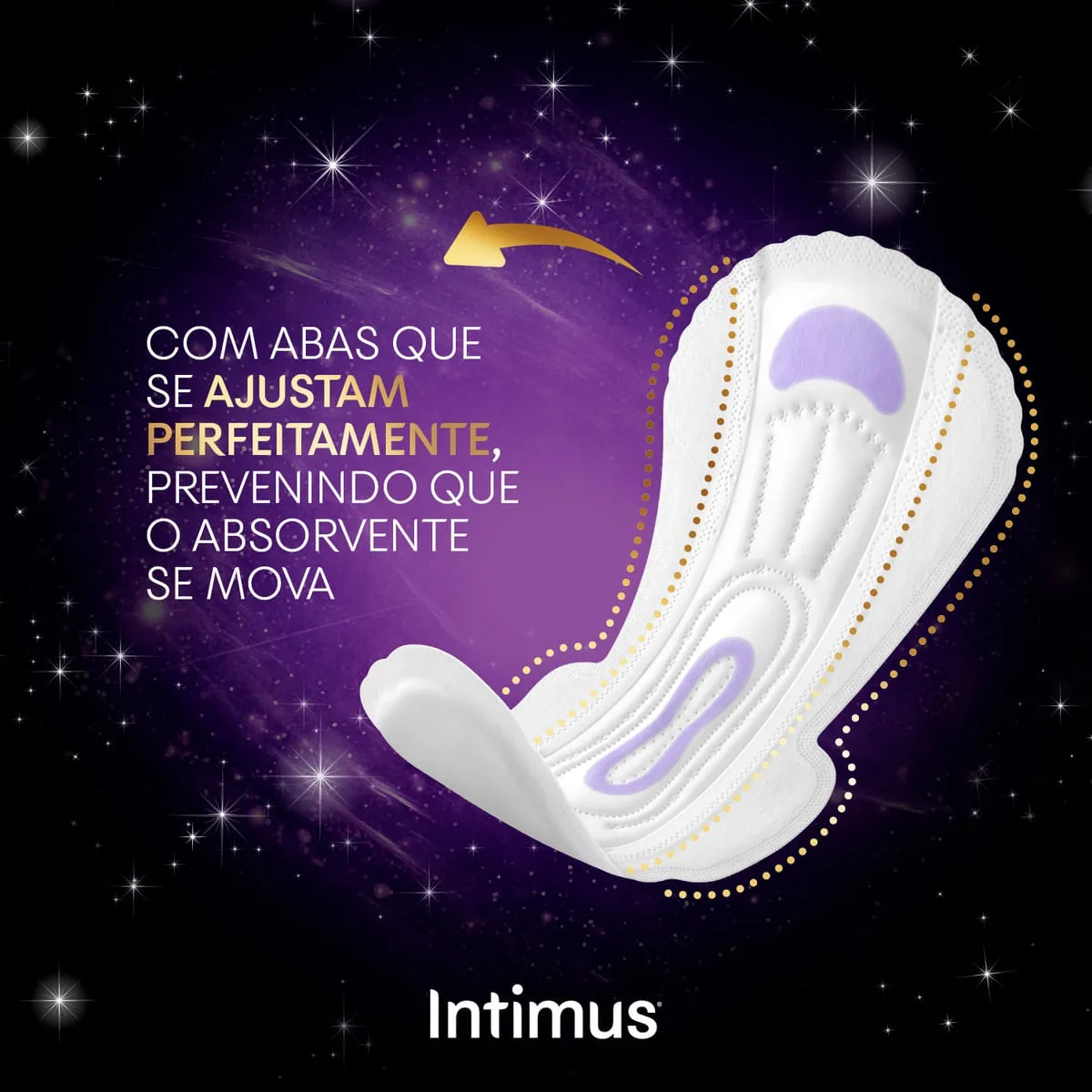 Absorvente Intimus Noturno Suave Extra Longo Com Abas 10 Unidades — foto 5