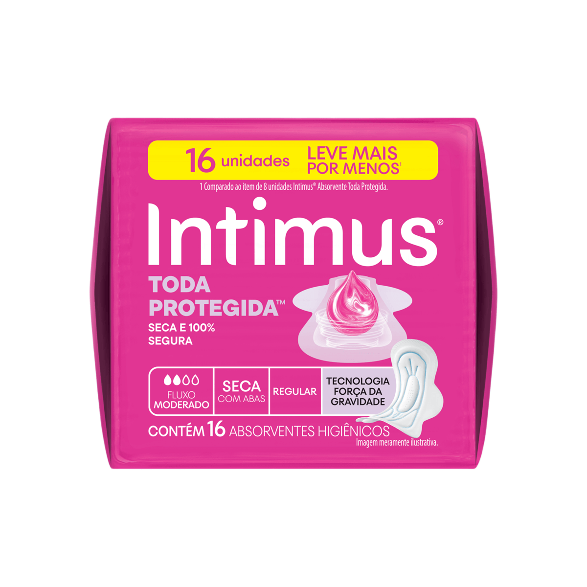 Absorvente Intimus Toda Protegida Dia Seca Com abas - 16 un — foto 5