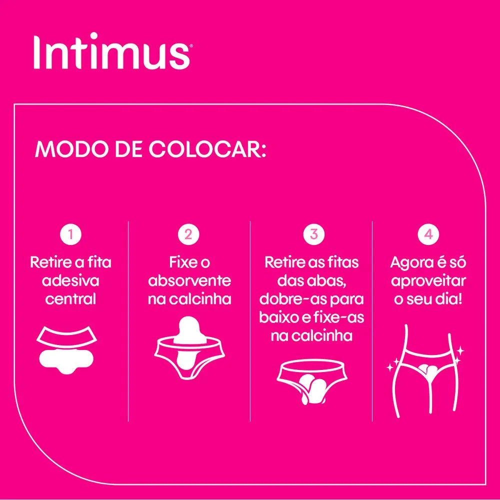 Absorvente Intimus Toda Protegida Dia Seca Com abas - 16 un — foto 13