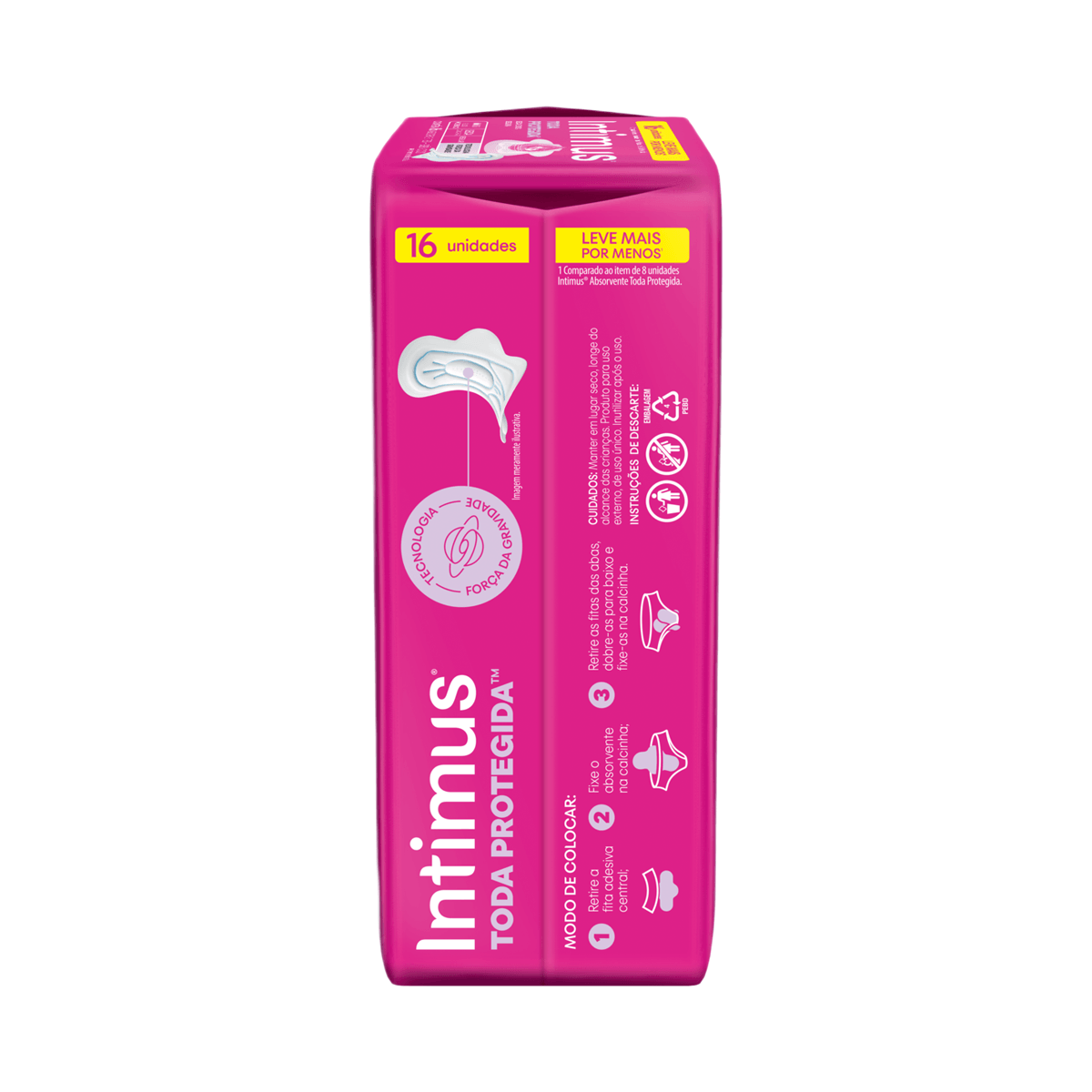Absorvente Intimus Toda Protegida Dia Seca Com abas - 16 un — foto 4