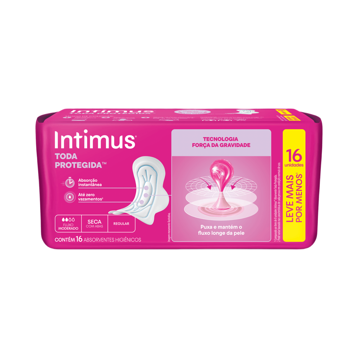 Absorvente Intimus Toda Protegida Dia Seca Com abas - 16 un — foto 6