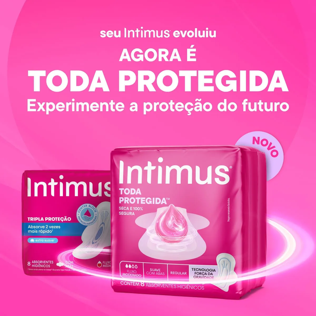 Absorvente Intimus Toda Protegida Dia Seca Com abas - 32 un — foto 5