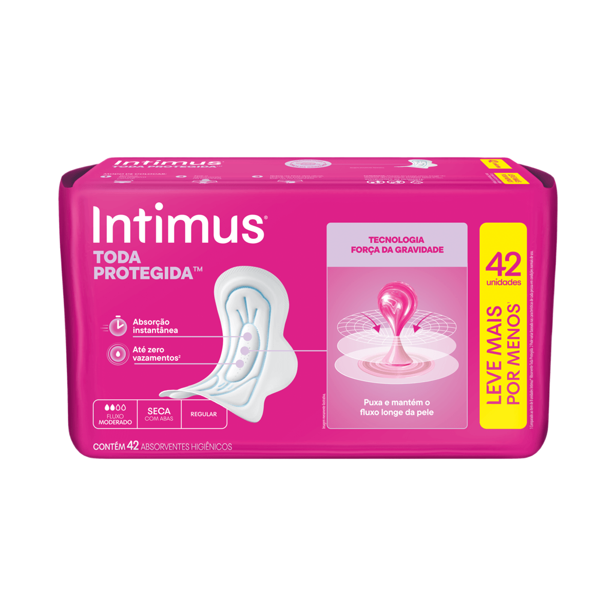 Absorvente Intimus Toda Protegida Dia Seca Com abas - 42 un — foto 6