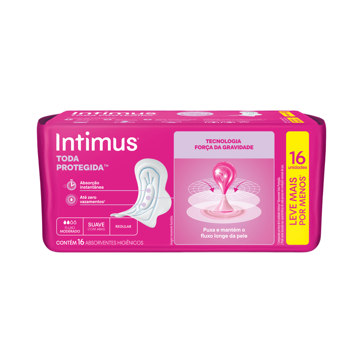 Absorvente Intimus Toda Protegida Dia Suave Com abas - 16 un — foto 5