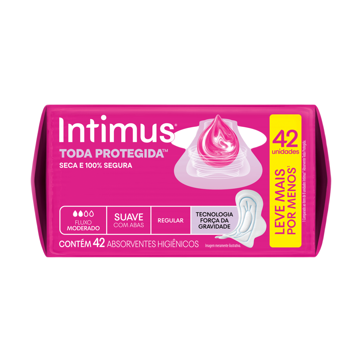 Absorvente Intimus Toda Protegida Dia Suave Com abas - 42 un — foto 5