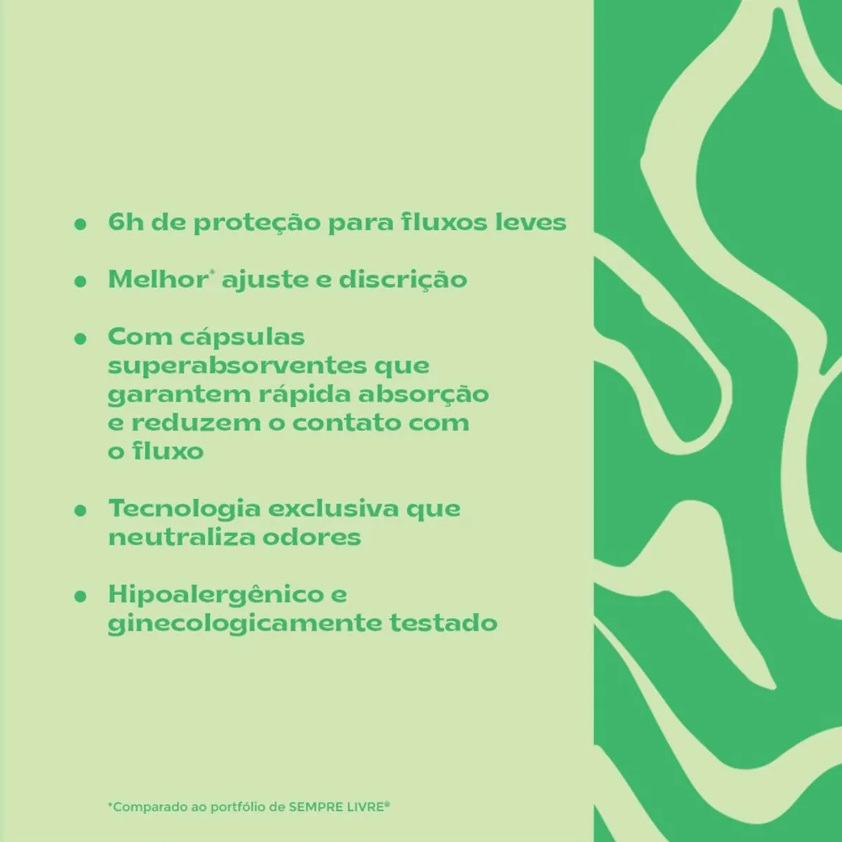 Absorvente Sempre Livre Adapt Cobertura Suave com Abas 8 Unidades — foto 5