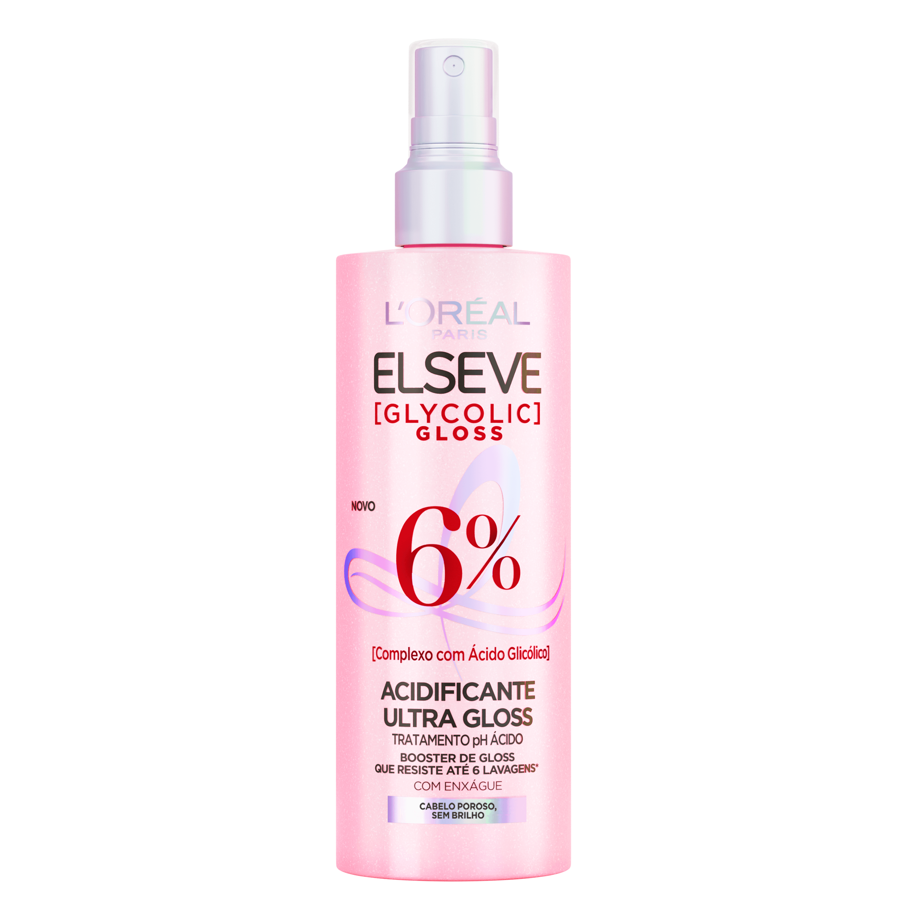 Acidificante Capilar Elseve Glycolic Gloss Ultra Gloss Ácido Glicólico 6% 200ml