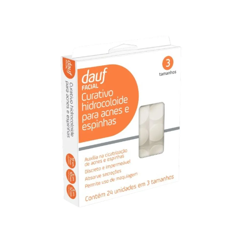 Adesivo para Espinha Hidrocoloide Dauf 24 Unidades