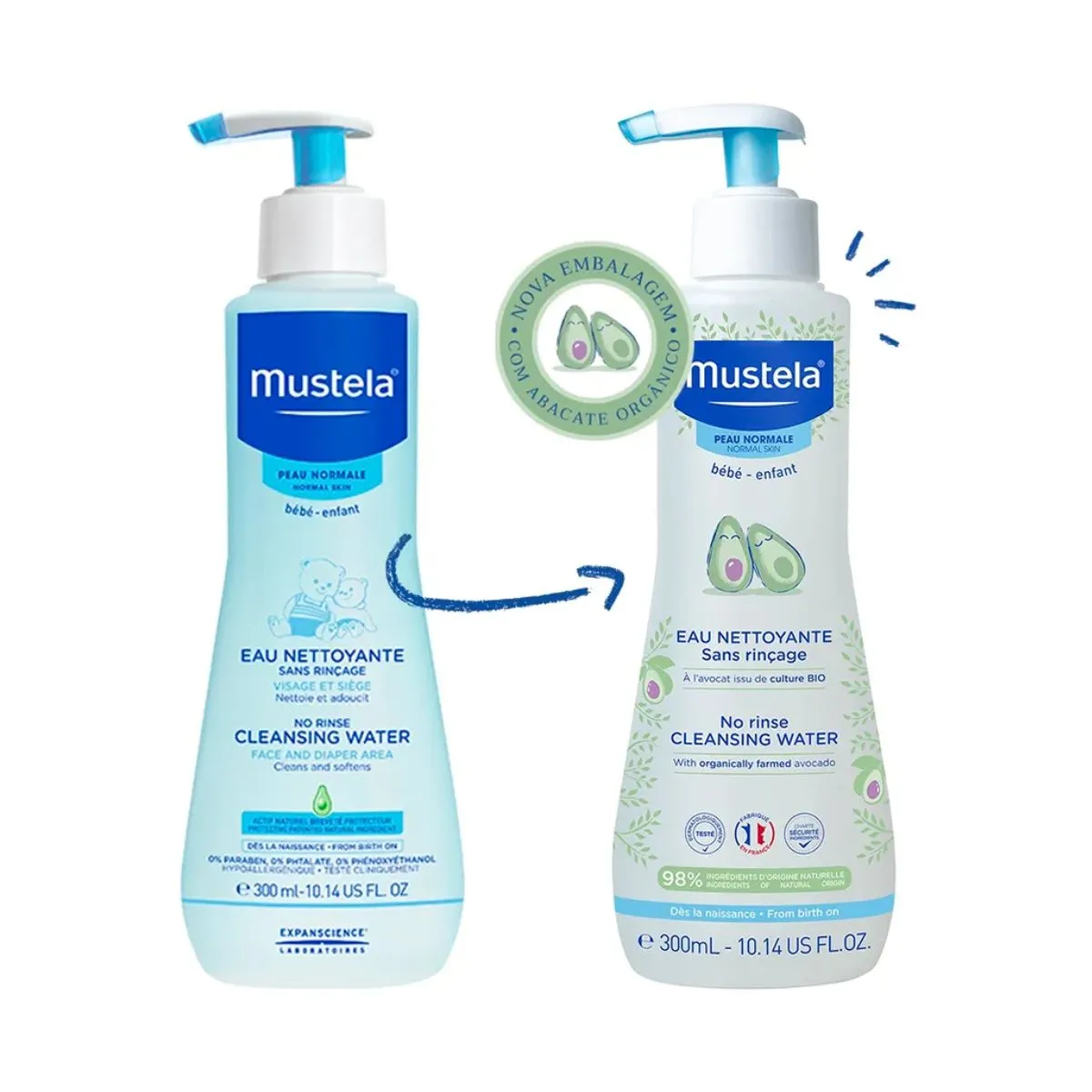 Água de Limpeza Mustela Bebê Sem Enxágue 300ml — foto 2