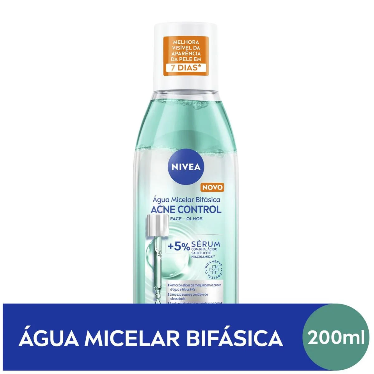 Água Micelar Bifásica Nivea Acne Control 200ml — foto 2