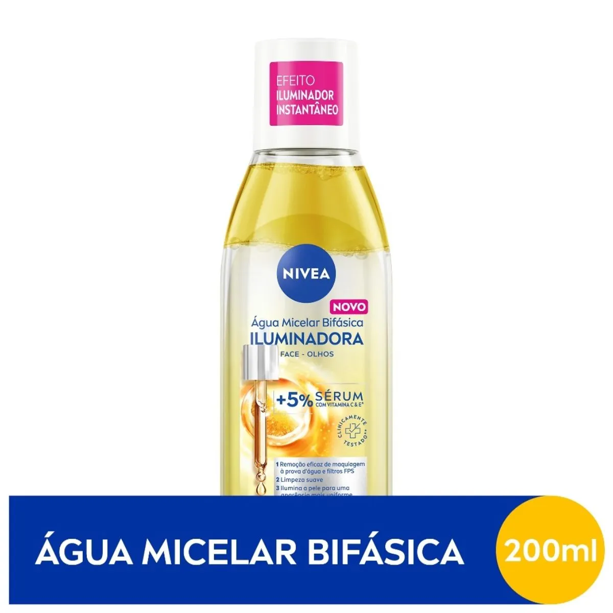 Água Micelar Bifásica Nivea Iluminadora 200ml — foto 2