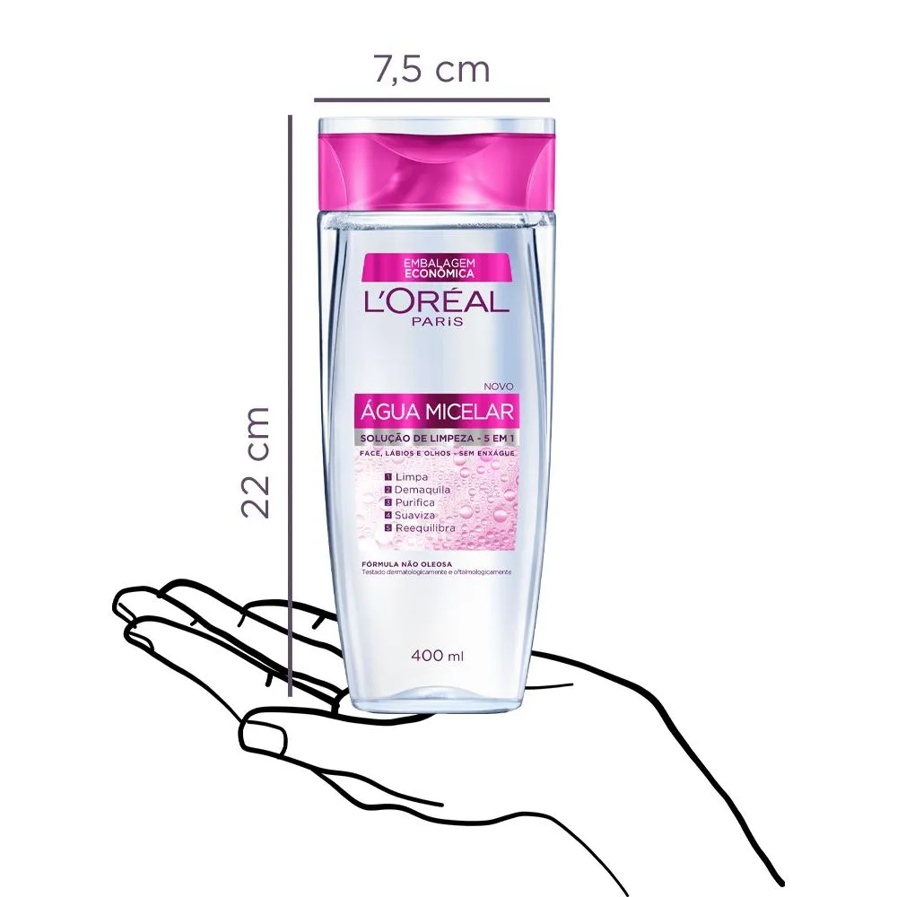 Água Micelar L'Oréal Paris 5 em 1 400ml — foto 5