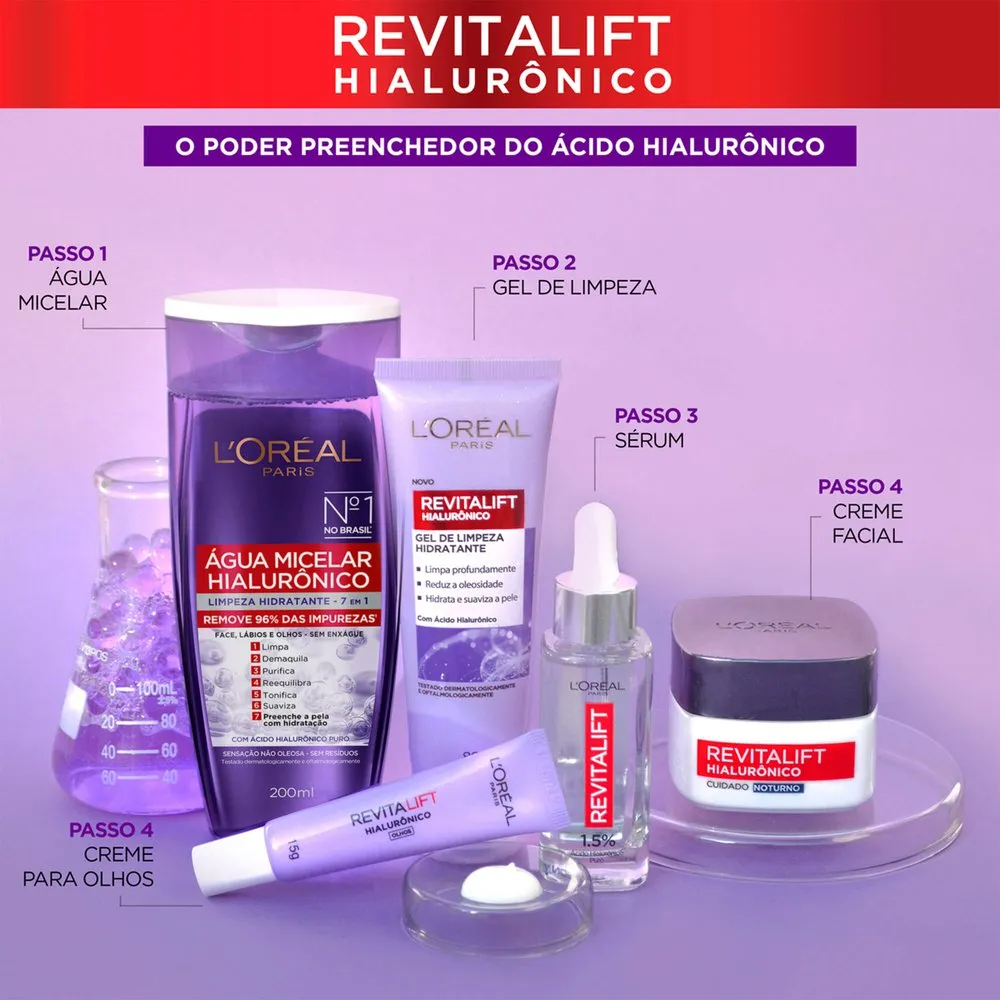 Água Micelar L'Oréal Paris Hialurônico 7 em 1 200ml — foto 6