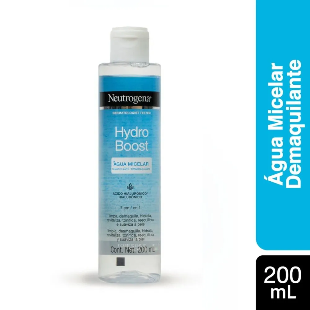 Água Micelar Neutrogena Hydro Boost 7 em 1 Ácido Hialurônico 200ml