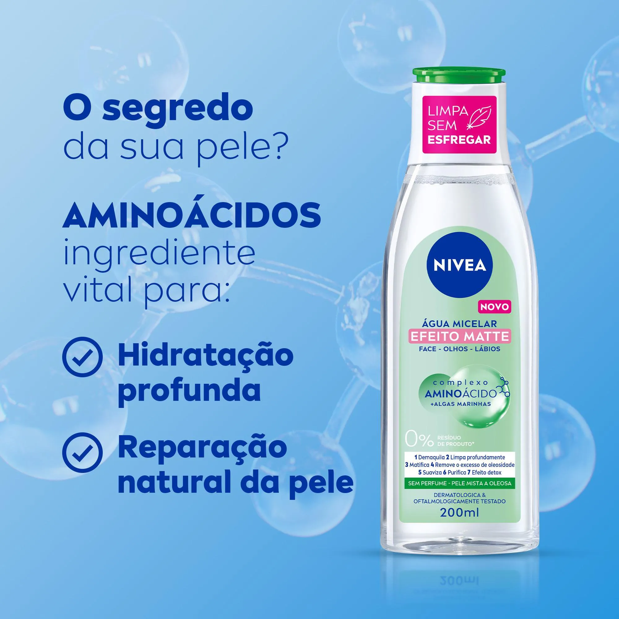 Água Micelar Nivea MicellAir 7 em 1 Efeito Matte 200ml — foto 3