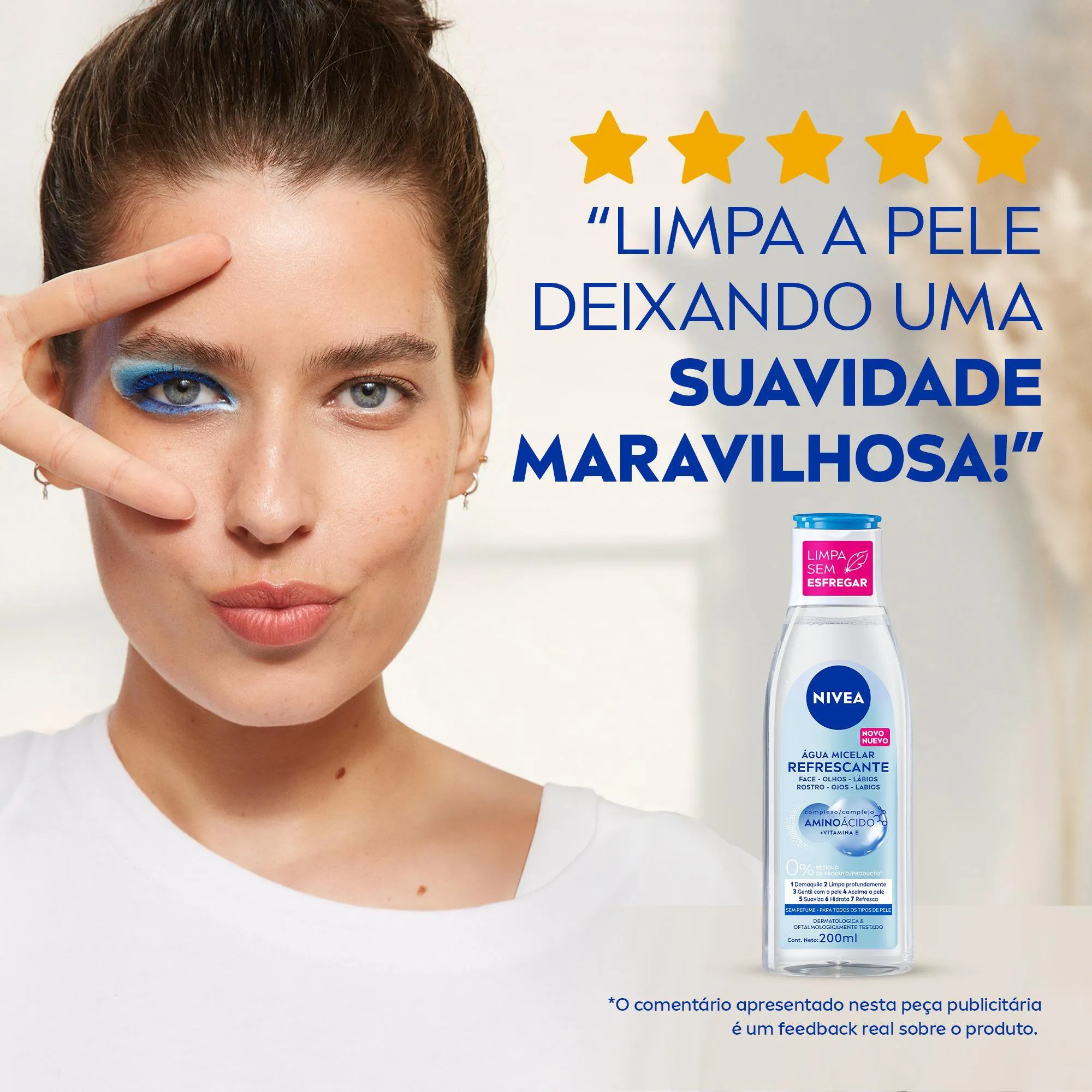 Água Micelar Nivea Solução de Limpeza 7 em 1 200ml — foto 8