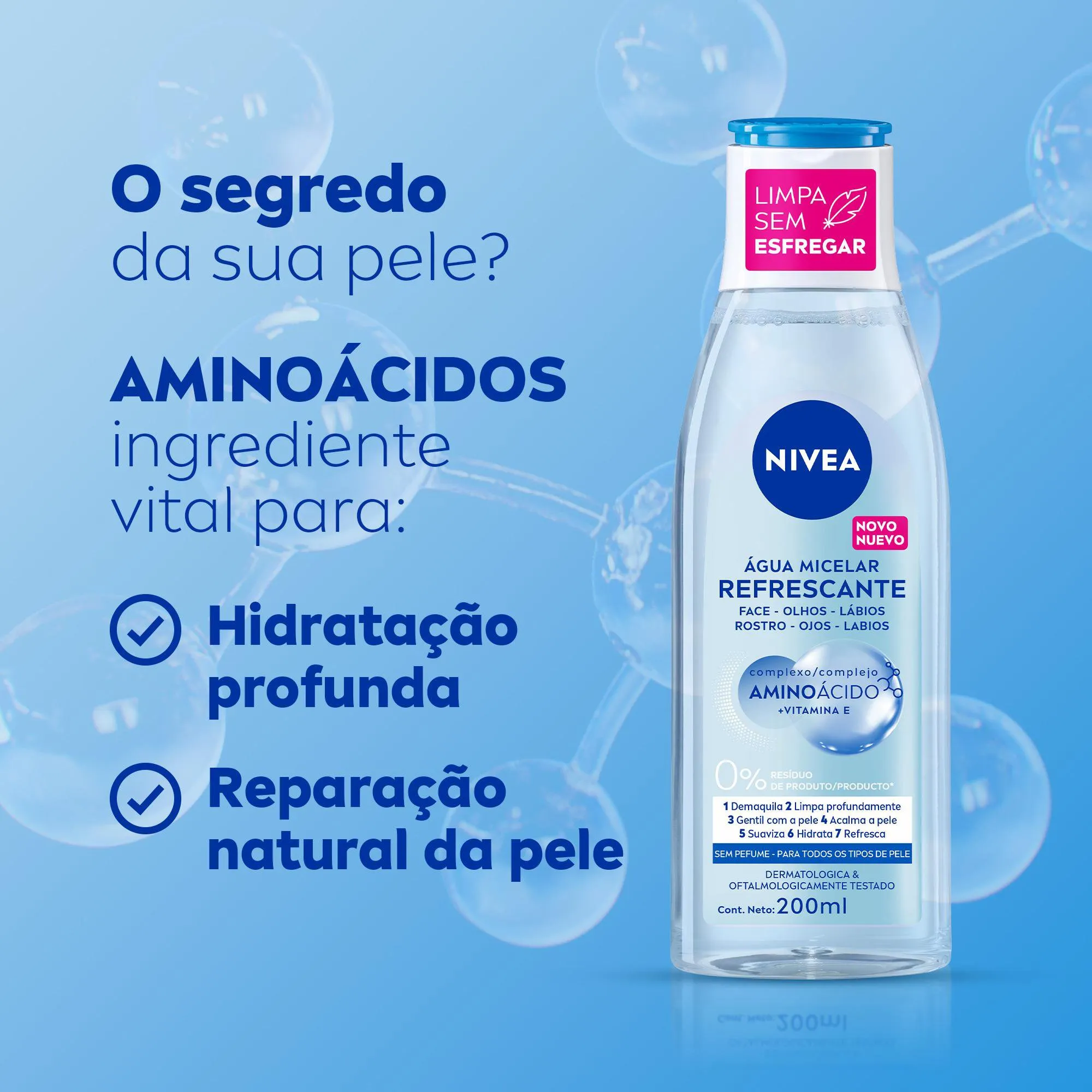 Água Micelar Nivea Solução de Limpeza 7 em 1 200ml — foto 3
