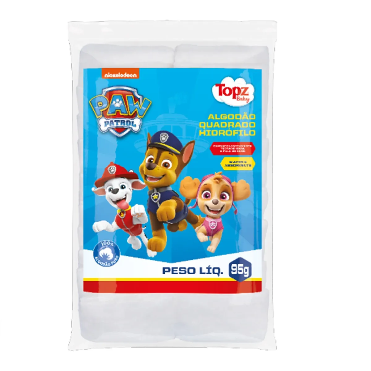 Algodão Quadrado Cremer Baby Patrulha Canina 95g