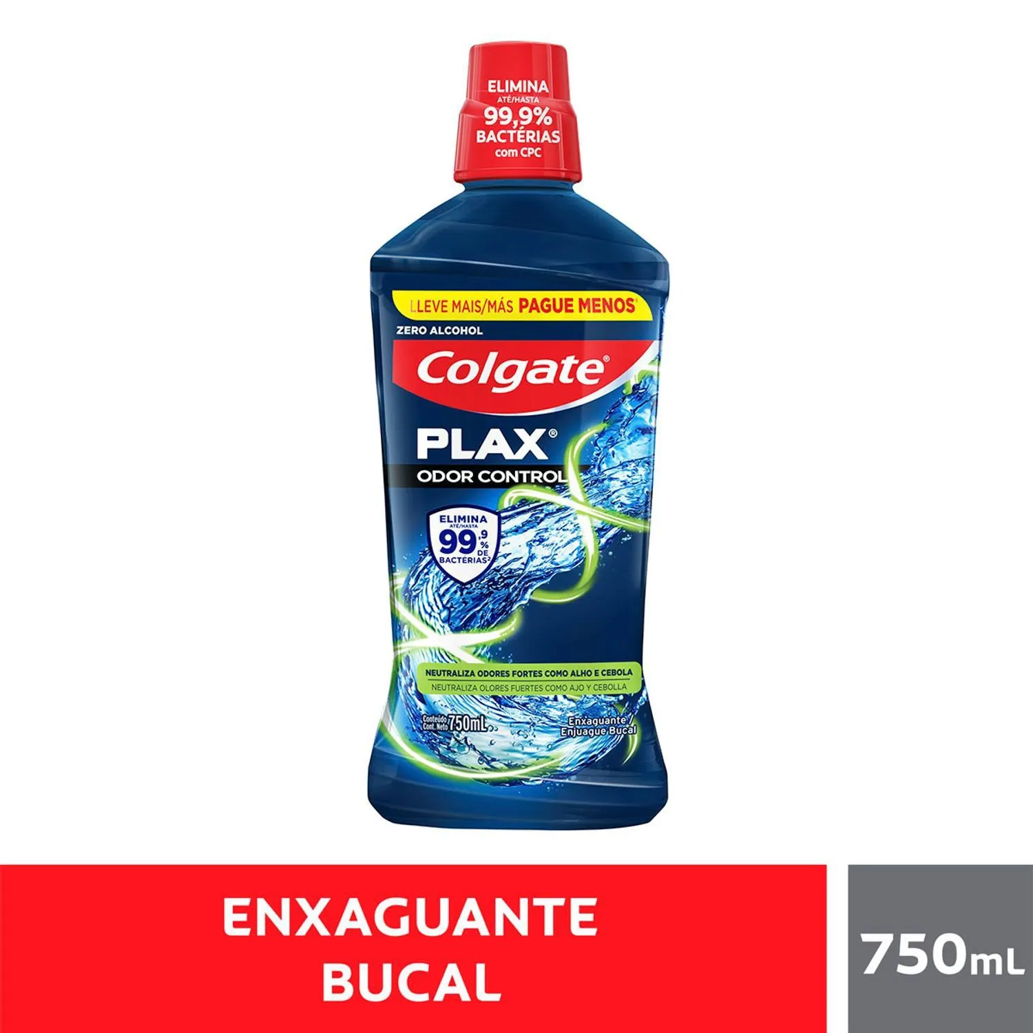 Antisséptico Bucal Colgate Plax Odor Control 750ml