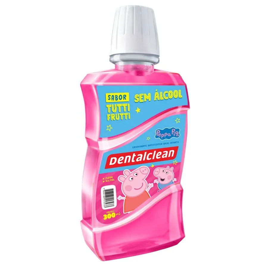 Antisséptico Bucal Infantil Peppa Pig 300ml - Dentalclean '