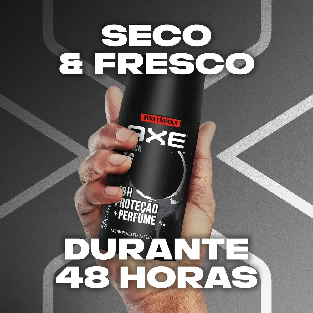 Antitranspirante Axe Black Aerosol 152ml — foto 5