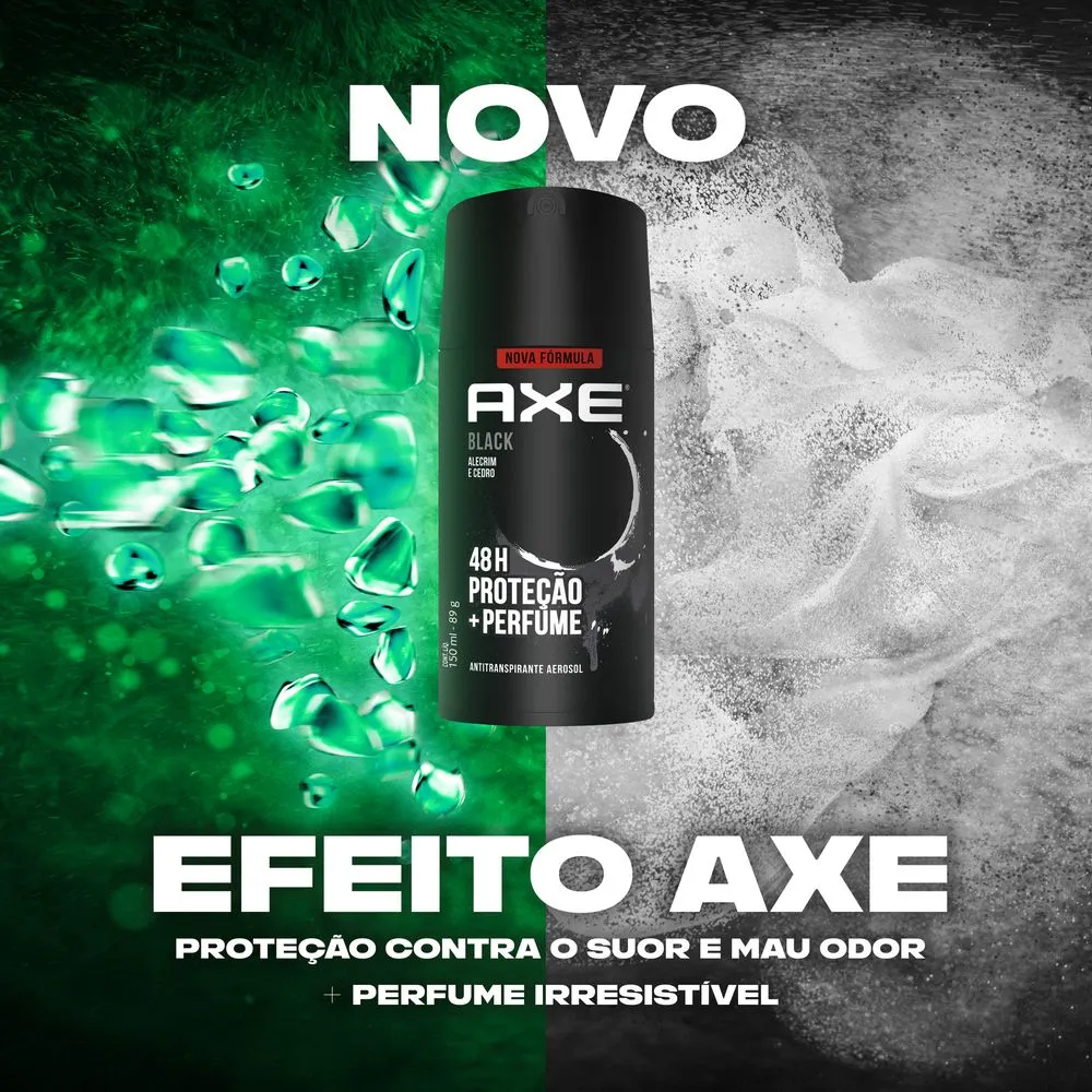 Antitranspirante Axe Black Aerosol 152ml — foto 6
