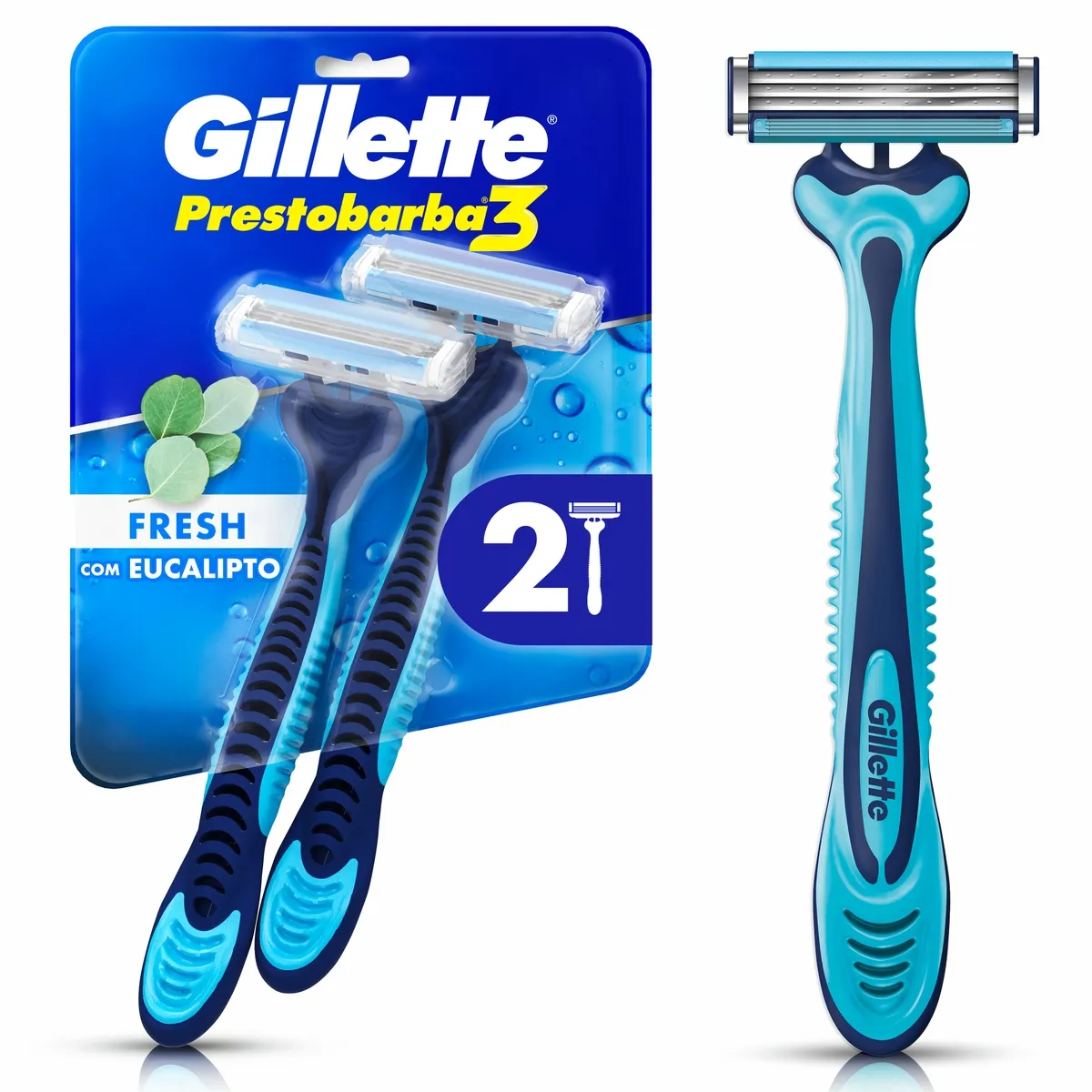Aparelho de Barbear Descartável Gillette Prestobarba 3 Cool 2 Unidades