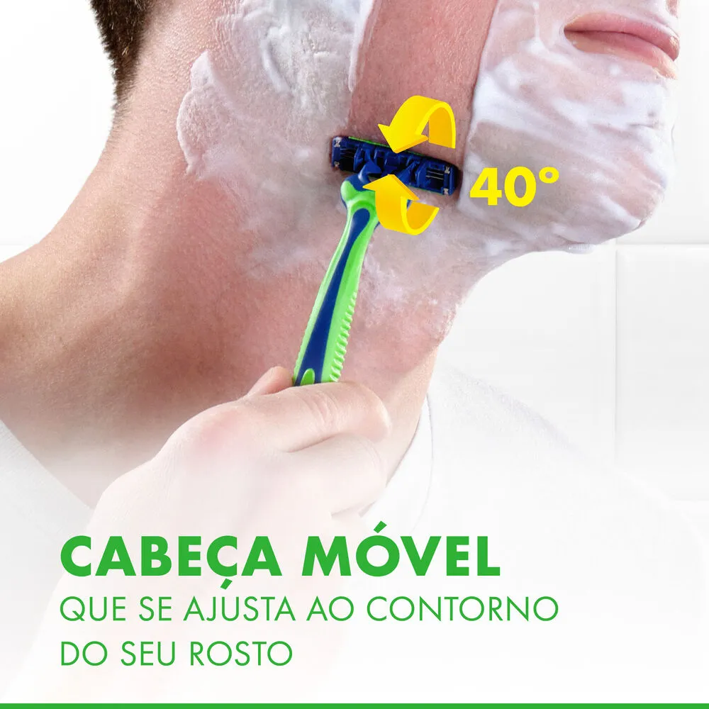 Aparelho de Barbear Descartável Gillette Prestobarba 3 Sensitive 4 Unidades — foto 6