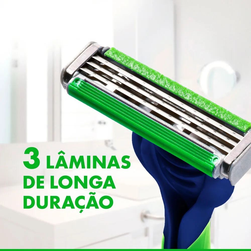 Aparelho de Barbear Descartável Gillette Prestobarba 3 Sensitive 4 Unidades — foto 8