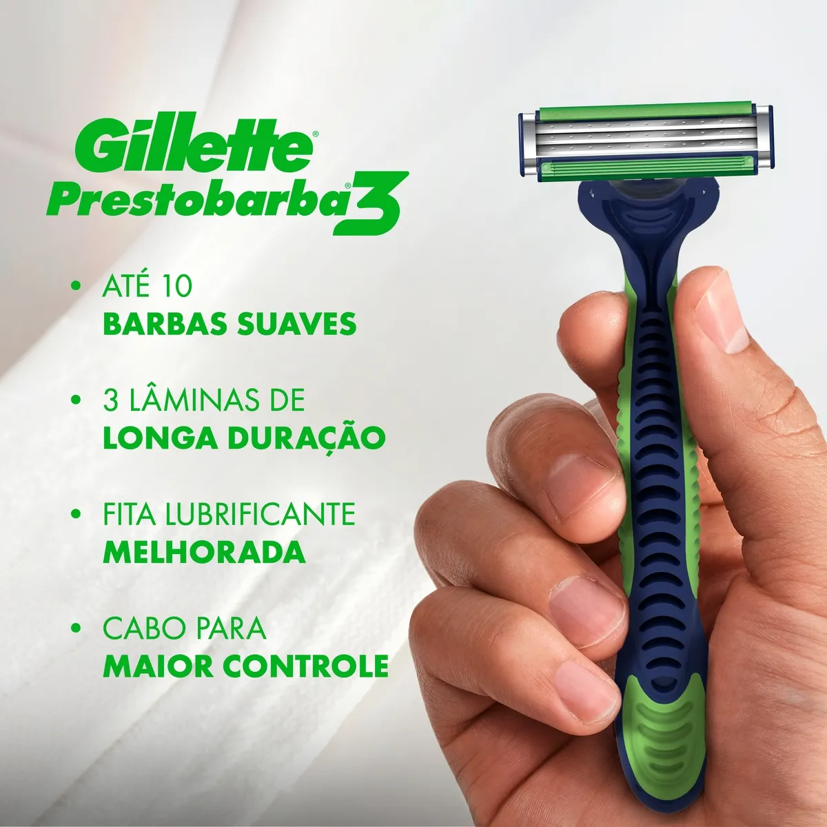 Aparelho de Barbear Descartável Gillette Prestobarba 3 Sensitive 8 Unidades — foto 2