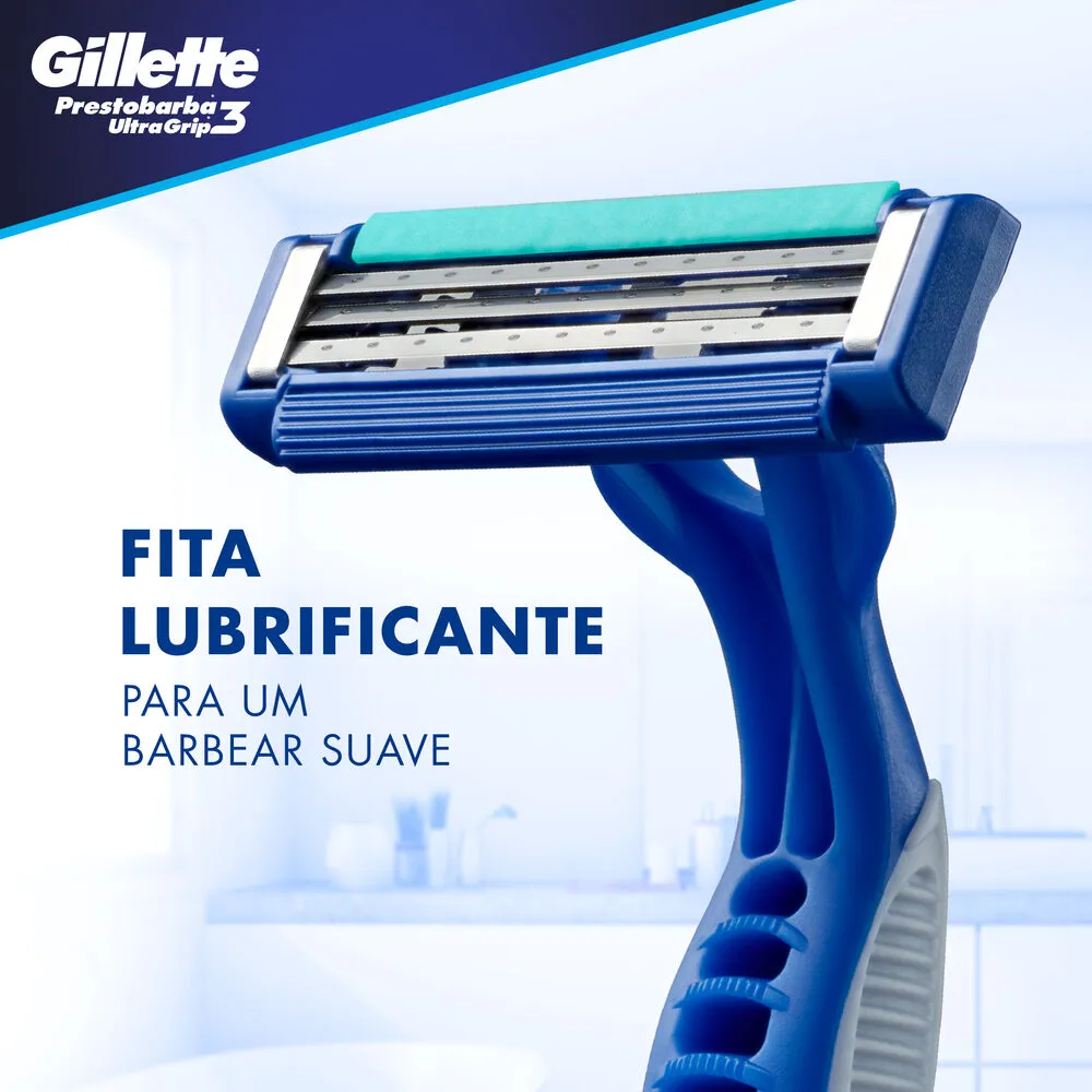 Aparelho de Barbear Descartável Gillette Prestobarba Ultragrip 3 2 Unidades — foto 6