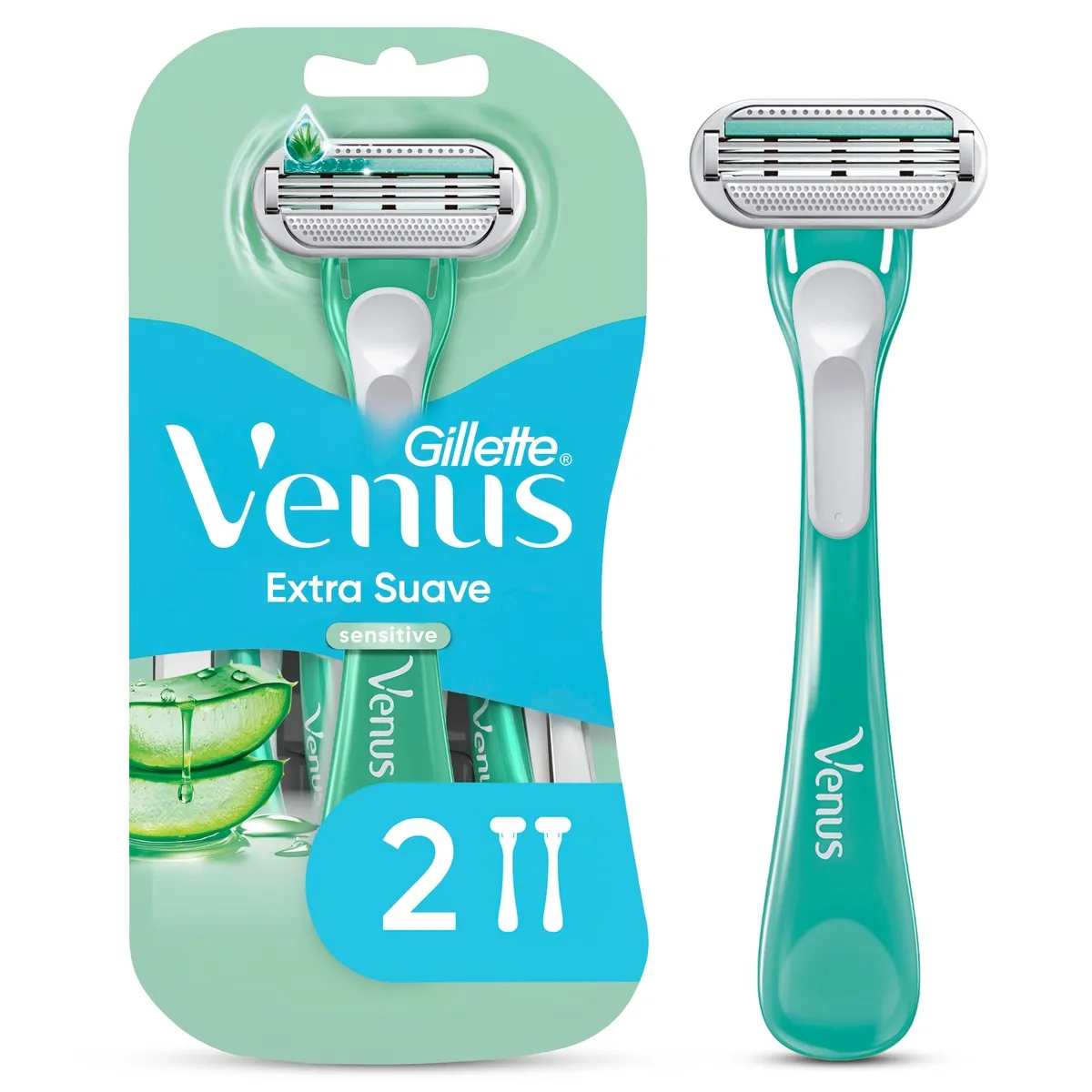 Aparelho de Depilação Descartável Gillette Venus Sensitive 2 Unidades
