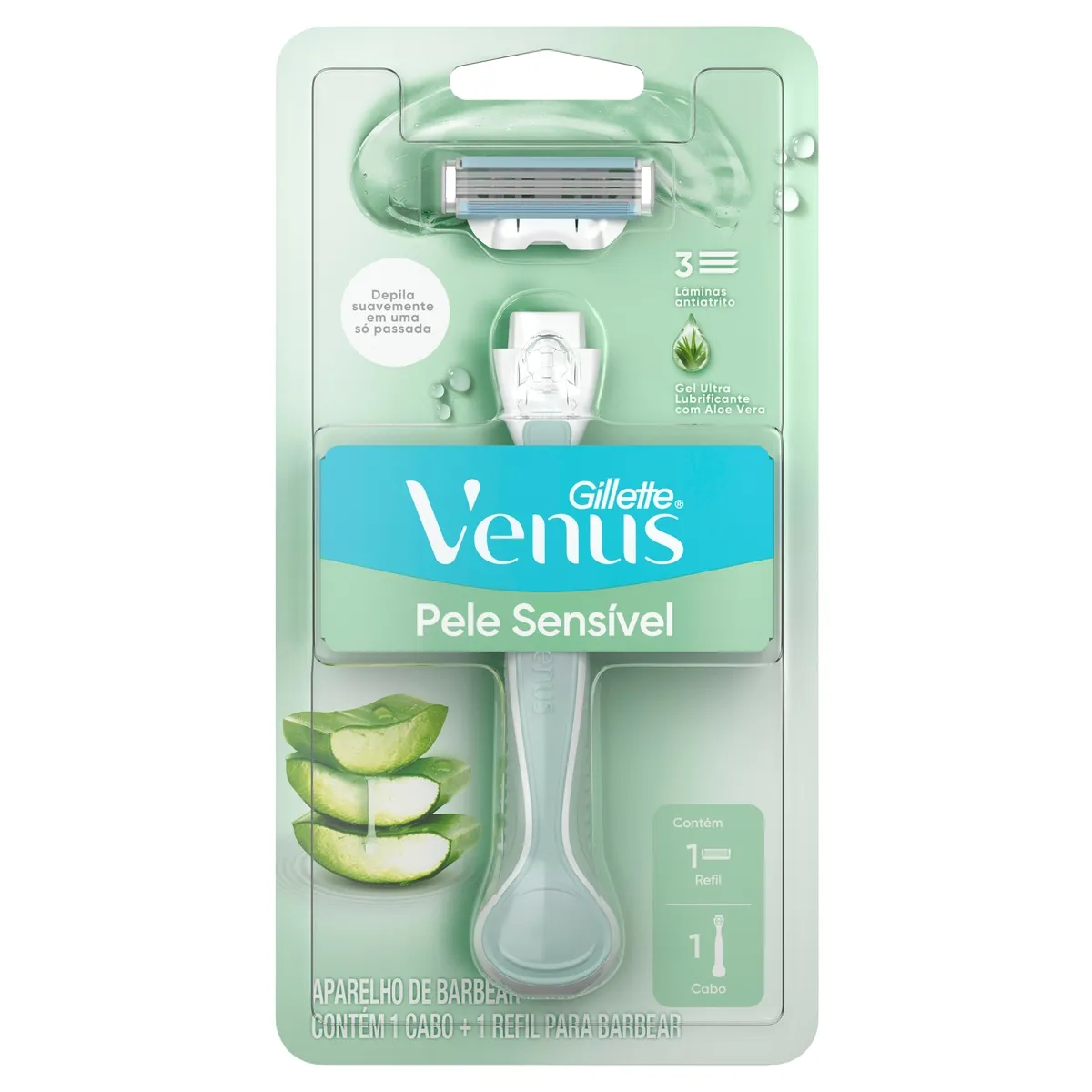 Aparelho de Depilação Recarregável Gillette Venus Pele Sensível 1 Unidade — foto 8