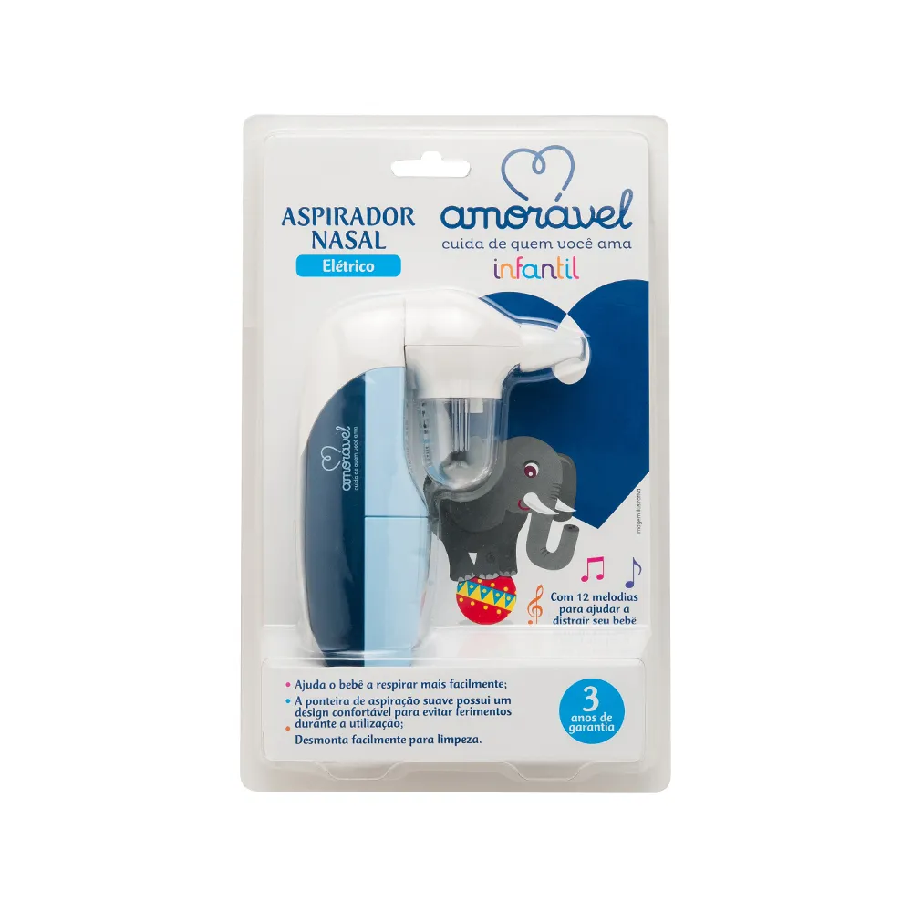 Aspirador Nasal Amorável Infantil Eletrico 1 Unidade