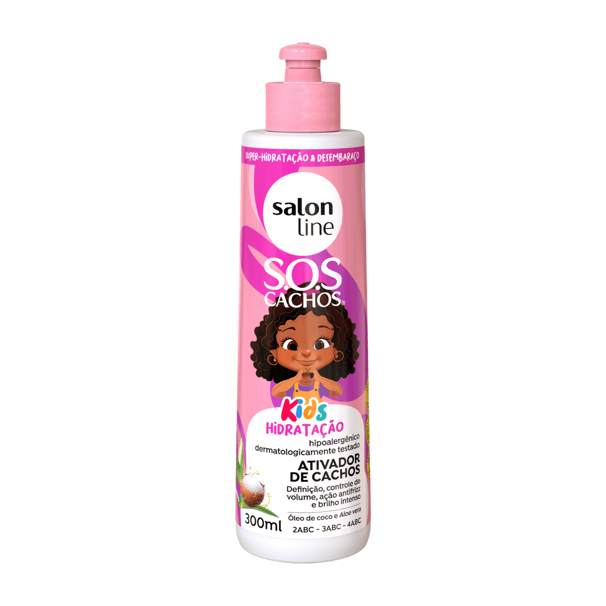 Ativador de Cachos Infantil Salon Line SOS Cachos Kids 300ml