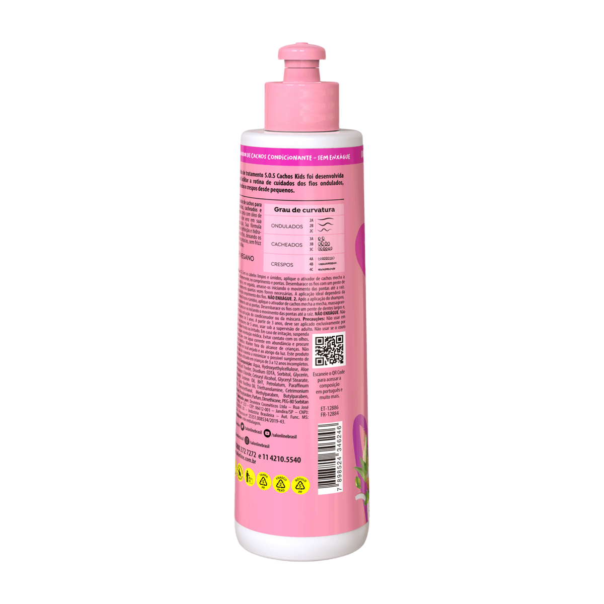 Ativador de Cachos Infantil Salon Line SOS Cachos Kids 300ml — foto 2