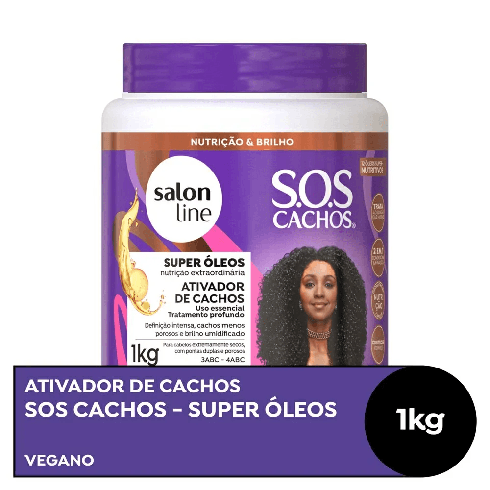Ativador de Cachos Salon Line SOS Cachos Super Óleos 1kg
