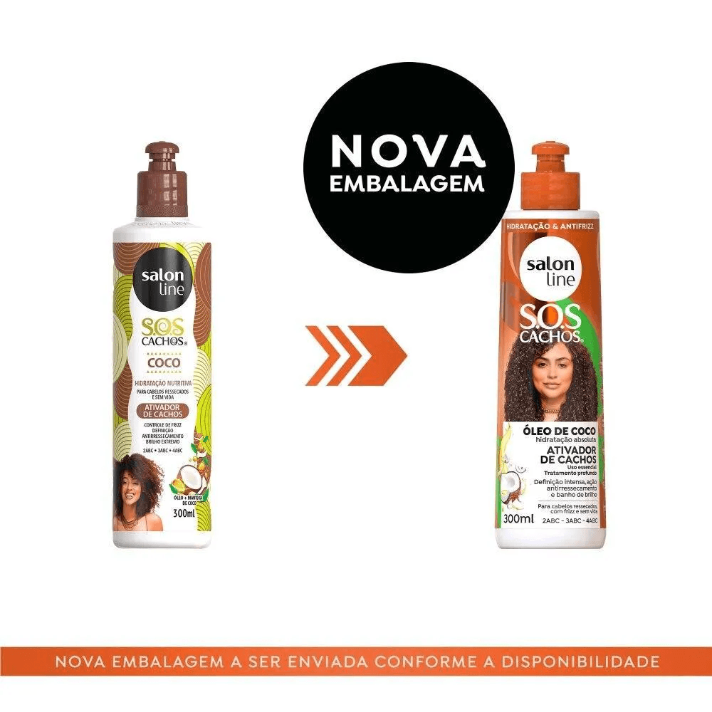Ativador De Cachos Salon Line Sos Coco 300ml — foto 3