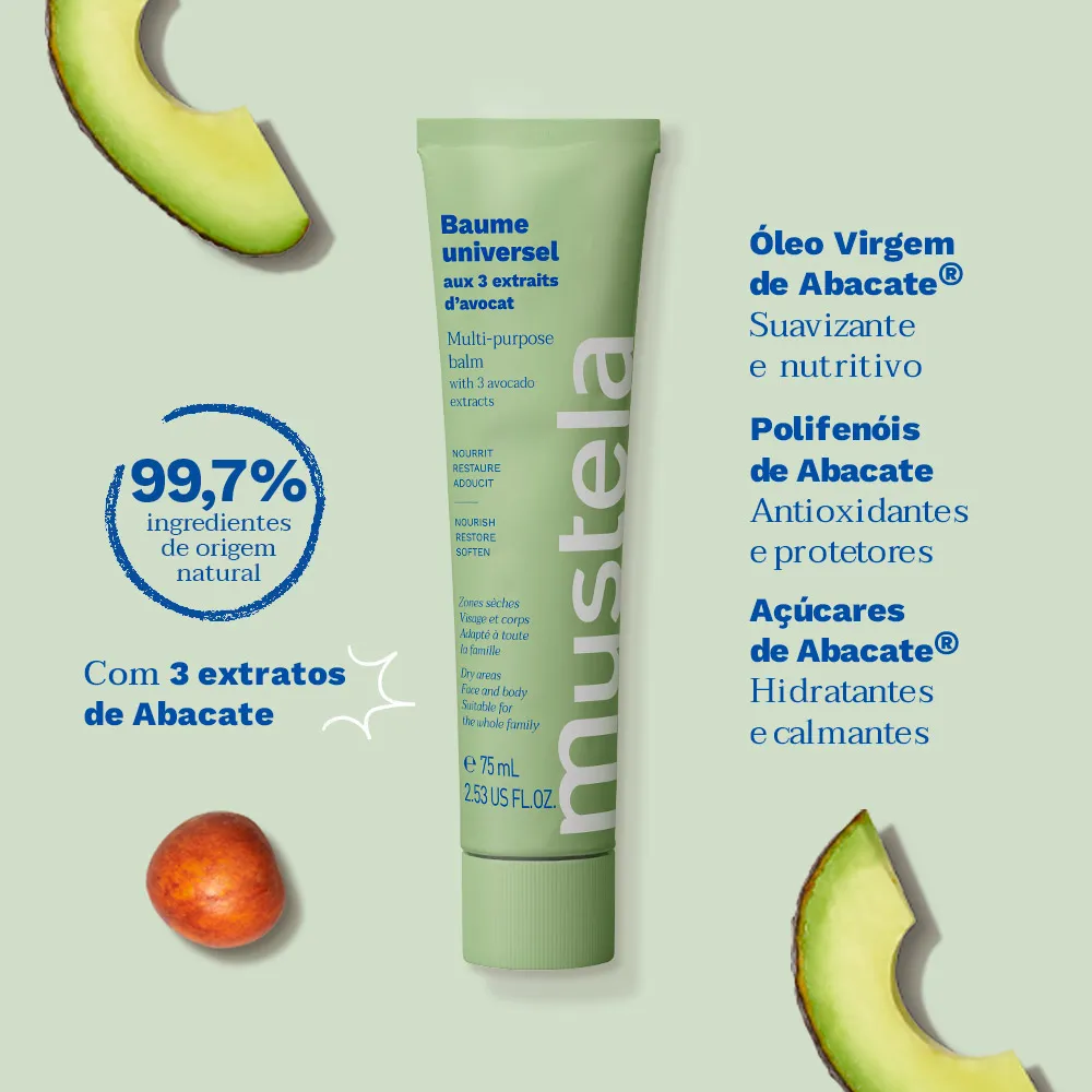 Bálsamo Hidratante Mustela Multifuncional Sem Perfume 75ml — foto 3