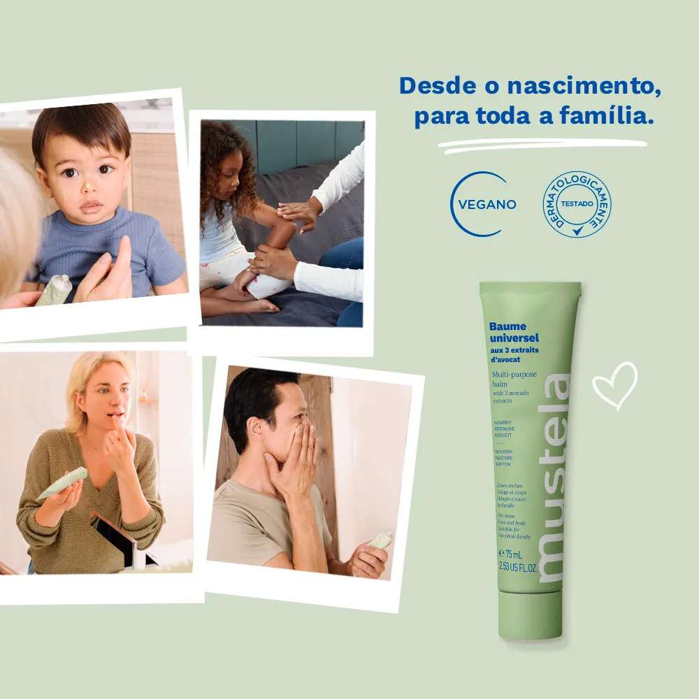 Bálsamo Hidratante Mustela Multifuncional Sem Perfume 75ml — foto 2